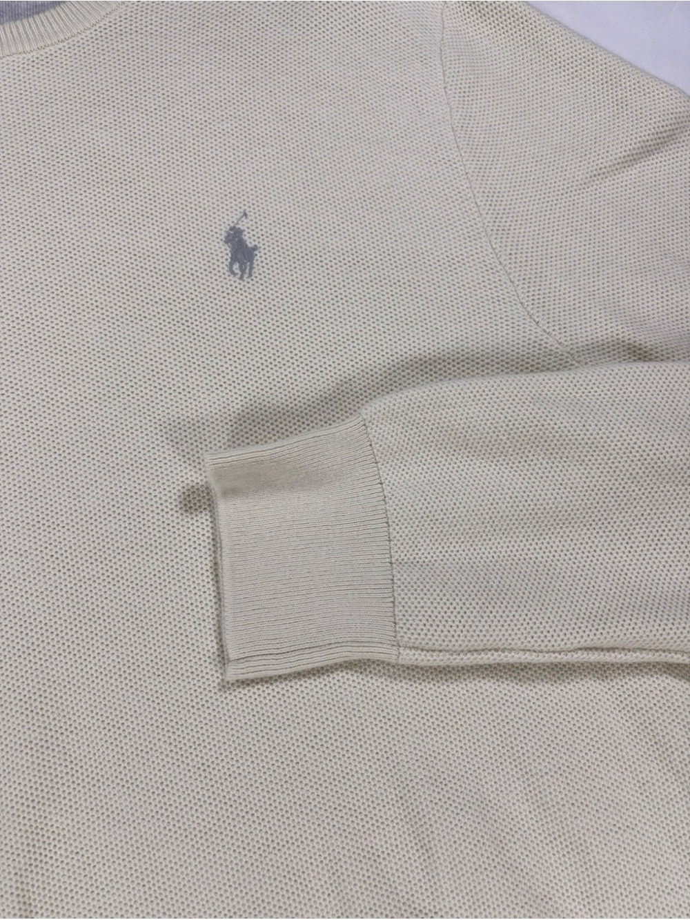 Polo Ralph Lauren Men’s Large Long Sleeve 100% Cotton Sweater with Pony Logo